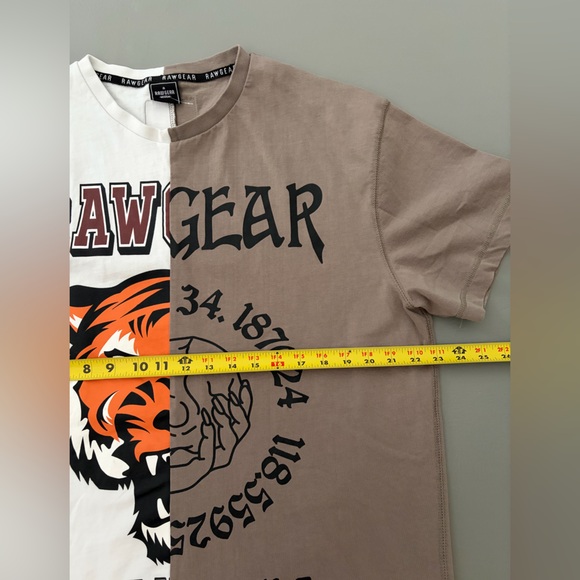 Raw Gear Rawgear LA Tiger Split Defy Heavyweight Short Sleeve Tee Shirt size M - Picture 5 of 8
